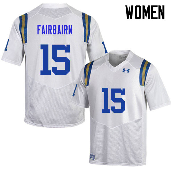 Women #15 Ka'imi Fairbairn UCLA Bruins Under Armour College Football Jerseys Sale-White - Click Image to Close